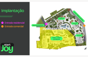 START JOY (42, 51 E 54m²) – 1 E 2 DORM (SUÍTE) – 1 VAGA – CENTRO
