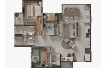 LANDSCAPE (60 E 75M²) 2 E 3 DORM (SUÍTE) – 1 E 2 VAGAS – PARAÍSO – AV PEREIRA BARRETO