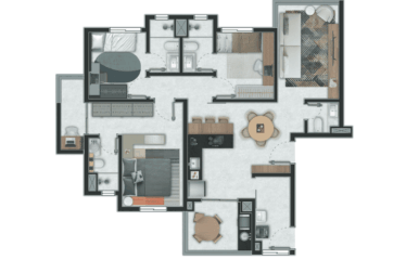 PALAZZO – 100M²- 3 SUÍTES – 2 VAGAS – VILA GILDA
