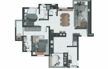 PALAZZO – 100M²- 3 SUÍTES – 2 VAGAS – VILA GILDA