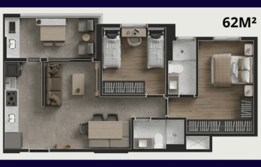 LANDMARK SBC – 61 /64M²- 2 DORM (SUÍTE) E 72M² 3 DORM(SUÍTE) – 1 VAGA- CENTRO