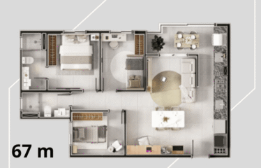 MERITT – 58M E 67M – 2 E 3 DORM (SUÍTE)- 1 E 2 VAGA – JD. STELLA – AV PEREIRA BARRETO