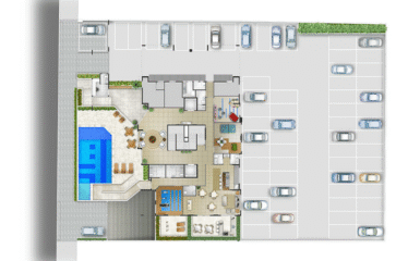 FELICITAT SCS – 70M – 2 E 3 DORM(SUÍTE) – 2 VAGAS – SANTA PAULA / BARCELONA