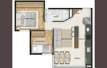 VIP GALES – 39M² – 1 VAGA – VILA PRINCIPE DE GALES – MINHA CASA MINHA VIDA