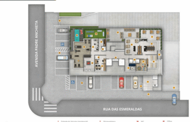 HIT JARDIM – 60M² – 2 DORM (SUÍTE) – 1 VAGA  – BAIRRO JARDIM