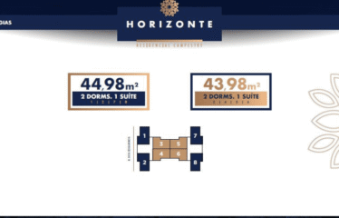 HORIZONTE CAMPESTRE (44 E 45m²) – 2 DORM ( SUÍTE) – 1 VAGAS – CAMPESTRE