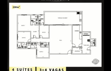 MARCO ZERO ONE  – 150 A 200M² – 4 DORM (2 SUÍTES) – JARDIM DO MAR