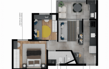ZANETTI 71-  2 DORM – 44M² – 1  VAGAS – VILA ASSUNÇÃO