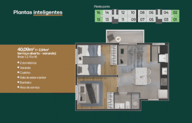 GREEN PARK – 41 A 43M – 2 DORM – 1  VAGA CARRO – CONCEIÇÃO – MINHA CASA MINHA VIDA
