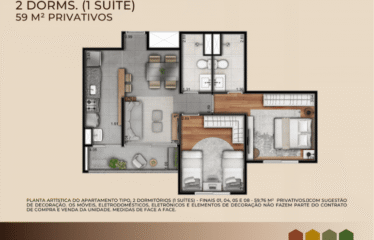PATTEO SÃO BERNARDO- 61 E 79M² – 2 E 3 DORM (1 SUÍTE) – 1 E 2 VAGAS – PLANALTO