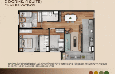 PATTEO SÃO BERNARDO- 61 E 79M² – 2 E 3 DORM (1 SUÍTE) – 1 E 2 VAGAS – PLANALTO