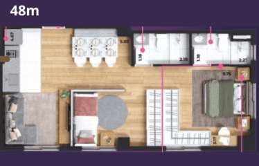 LIFE CENTRO – 21 e 49M² – LOFTS – 1 VAGA – CENTRO SBC