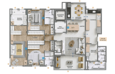 SPLENDOR JARDIM PATRIANI – 160M² – 3 SUÍTES – 3 VAGAS – BAIRRO JARDIM