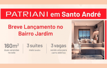 SPLENDOR JARDIM PATRIANI – 160M² – 3 SUÍTES – 3 VAGAS – BAIRRO JARDIM