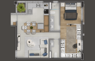 ESSENCIAL JARDIM (67 m²) – 2 DORM (SUÍTE) – 1 OU 2 VAGAS – JARDIM