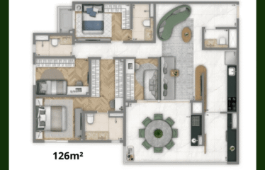 LIVING GRAND WISH JARDIM – AV.INDUSTRIAL- 74 A 126M² – 2 ou 3 DORM (SUÍTE) E 3 SUÍTES – 1 OU 2 VAGAS – BAIRRO JARDIM