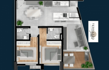 TERRAZZO JARDIM -57 A 68M – 2 DORM(SUÍTE) – 1 OU 2 VAGAS – JARDIM