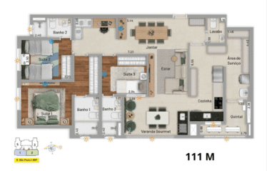 SOBERANO SANTA PAULA – 85 a 110M² – 2 e 3 SUÍTES – 2 VAGAS – SANTA PAULA