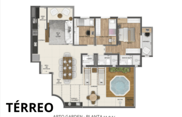 BALCONY – (82m²) – 3 DORM (SUÍTE) – 2 VAGAS – JARDIM BELA VISTA/ FLORESTA