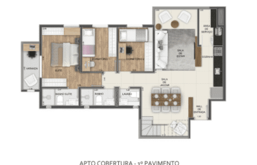 BALCONY – (82m²) – 3 DORM (SUÍTE) – 2 VAGAS – JARDIM BELA VISTA/ FLORESTA