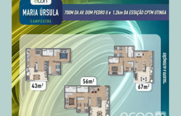 VISION – (48m,56m e 67m²) – 2 e 3 DORM (SUÍTE) -1 e 2 VAGAS – CAMPESTRE