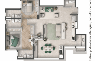 VERO – 110 m² – 3 SUÍTES – 2 VAGAS – CENTRO
