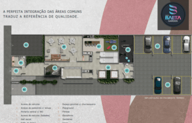 BAETA GARDEN (52m²) – 2 DORM – 1 VAGAS – BAETA NEVES