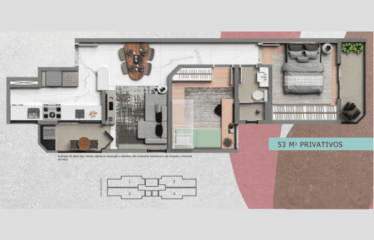 BAETA GARDEN (52m²) – 2 DORM – 1 VAGAS – BAETA NEVES