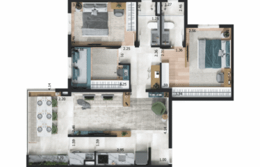 INFINITE – 3 DORM(SUÍTE) – 81M² – 2 OU 3 VAGAS – SANTA PAULA