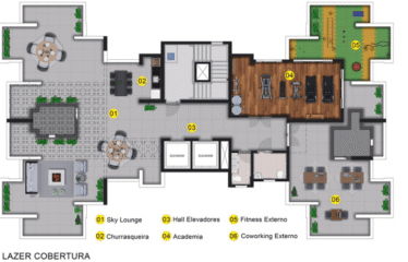 TENNESSEE – 64m² – CAMPESTRE – 2 DORM (SUÍTE) – 1 VAGA