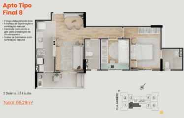 SÃO RAFAEL – 55 E 67M²-2 E 3 DORM(SUÍTE)- 1 E 2 VAGAS –  VILA CURUÇÁ / BANGU
