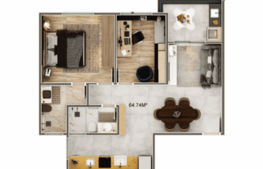 ROSAFLOR – 60 A 66M²-2 DORM(SUÍTE)- 1 E 2 VAGAS –  NOVA PETROPOLIS
