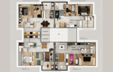 ROSAFLOR – 60 A 66M²-2 DORM(SUÍTE)- 1 E 2 VAGAS –  NOVA PETROPOLIS