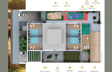 PALAZZO (106m²) – 3 SUÍTES-  2 VAGAS  – CENTRO