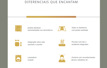 PALAZZO (106m²) – 3 SUÍTES-  2 VAGAS  – CENTRO