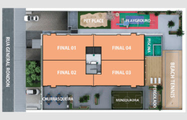 PALAZZO (106m²) – 3 SUÍTES-  2 VAGAS  – CENTRO