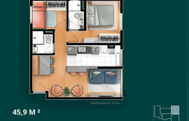 LISBOA (44 E 49M²) – 2 DORM – 1 VAGA – VILA BASTOS / JARDIM BELA VISTA