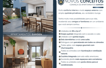 MAGNA FIGUEIRAS (48 A 112m²) – 2 DORM (SUÍTE)- 1 VAGA  – BAIRRO JARDIM / CAMPESTRE