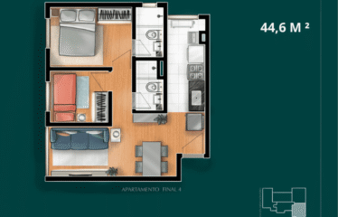 LISBOA (44 E 49M²) – 2 DORM – 1 VAGA – VILA BASTOS / JARDIM BELA VISTA