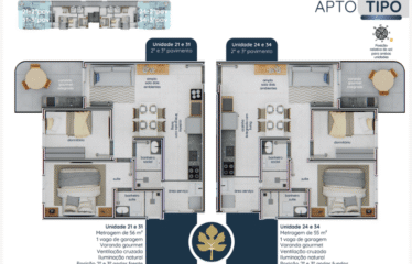 MAGNA FIGUEIRAS (48 A 112m²) – 2 DORM (SUÍTE)- 1 VAGA  – BAIRRO JARDIM / CAMPESTRE