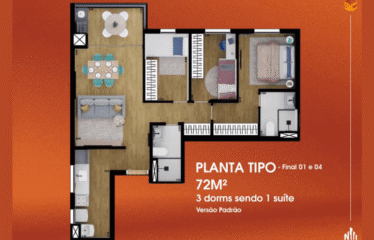CANAVARRO – 70 e 72M – 3 DORM (SUÍTE)- 2 VAGAS – CAMPESTRE