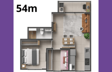 FELICITAH (43M²) –  2 DORM – 1 VAGA CARRO – PQ NOVO ORATÓRIO – MINHA CASA MINHA VIDA