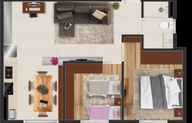 HOME ORATÓRIO II- 38M – 1 VAGA CARRO – MINHA CASA MINHA VIDA EM SANTO ANDRÉ