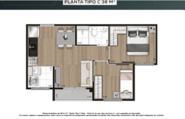 EVO (38 E 44M²) –  2 DORM – 1 VAGA – CANHEMA – MINHA CASA MINHA VIDA