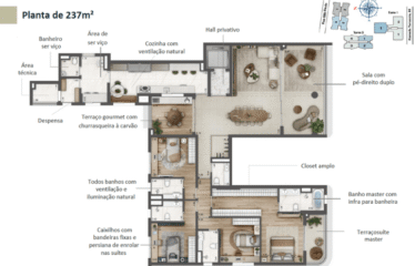 CASA ESPAÇO CERÂMICA -122M/ 166M/ 240M- 3 E 4 SUÍTES/ 4 DORM(SUÍTE) -2 A 4 VAGAS – CERÂMICA