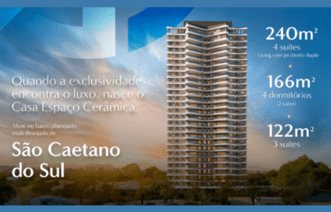 CASA ESPAÇO CERÂMICA -122M/ 166M/ 240M- 3 E 4 SUÍTES/ 4 DORM(SUÍTE) -2 A 4 VAGAS – CERÂMICA