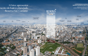 RESERVA SÃO CAETANO BOSQUE (33/ 47 e 64M²) – 1 a 3 DORM(SUÍTE) – 1 E 2 VAGAS – FUNDAÇÃO