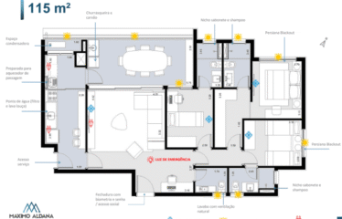 ALDANA PRIME (115 E 119M²) – 3 SUÍTES – 2 VAGAS – CENTRO