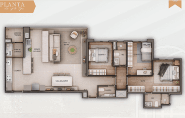 FONTELO RESIDENCIAL (108M²) – 3 DORM (SUÍTE) – 2 VAGAS – BAIRRO CAMPESTRE