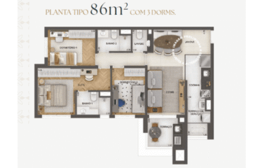 GRANRESORT RESERVA SÃO CAETANO (68 a 134mM²) – 2 SUÍTES a 4 DORM – 1 E 2 VAGAS – FUNDAÇÃO – SCS